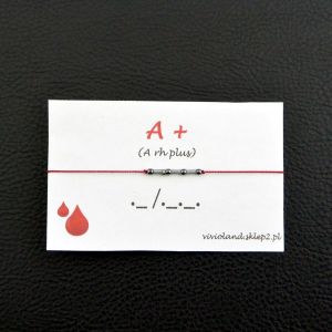 A + (A rh plus) czerwona